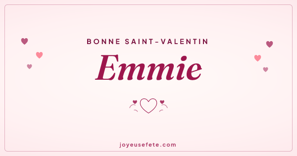 Image « Bonne Saint-Valentin Emmie » au format large