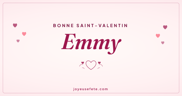 Image « Bonne Saint-Valentin Emmy » au format large