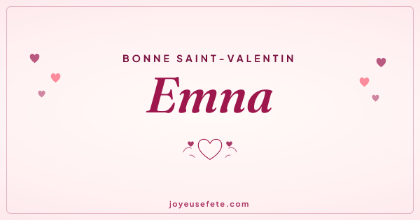 Image « Bonne Saint-Valentin Emna » au format large