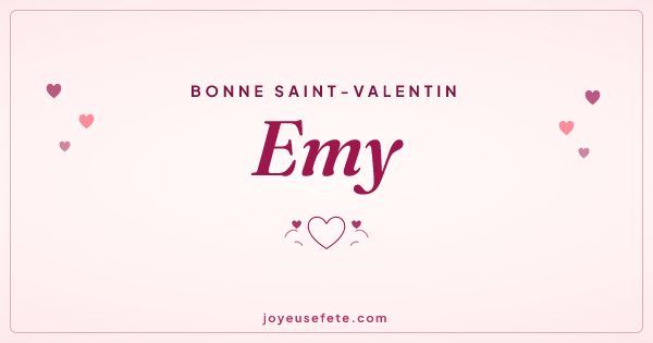 Image « Bonne Saint-Valentin Emy » au format large