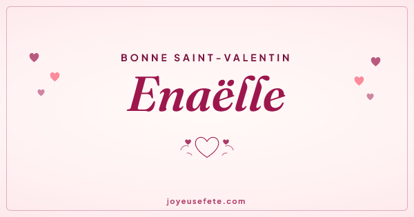 Image « Bonne Saint-Valentin Enaëlle » au format large