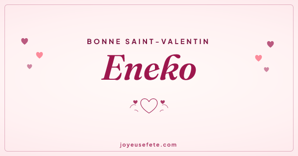 Image « Bonne Saint-Valentin Eneko » au format large