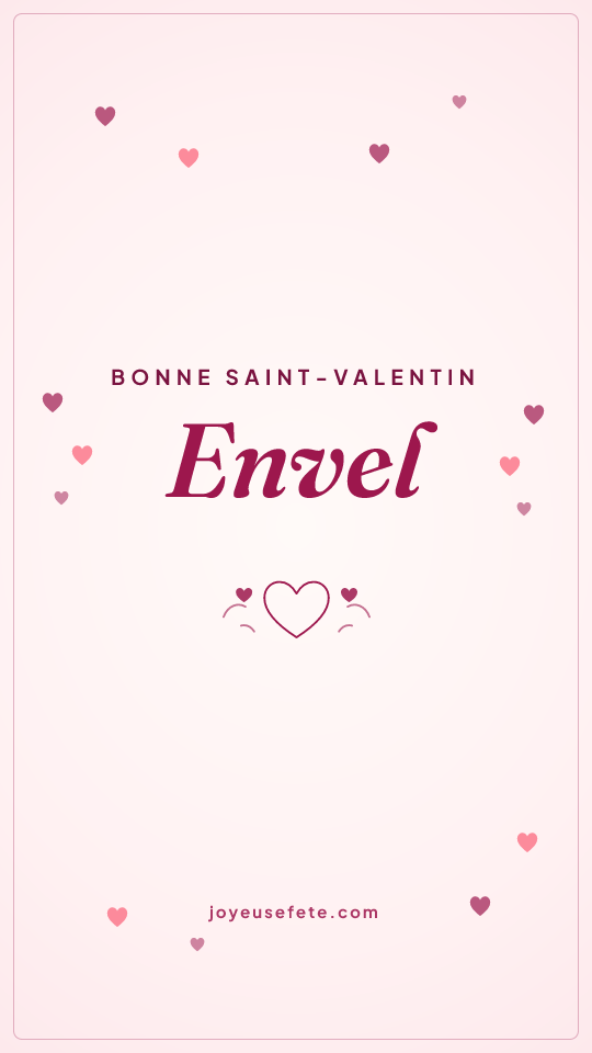 Image « Bonne Saint-Valentin Envel » au format story