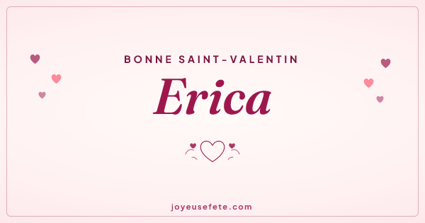 Image « Bonne Saint-Valentin Erica » au format large