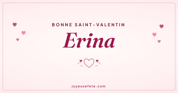 Image « Bonne Saint-Valentin Erina » au format large