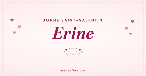 Image « Bonne Saint-Valentin Erine » au format large