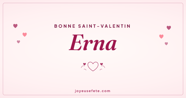 Image « Bonne Saint-Valentin Erna » au format large