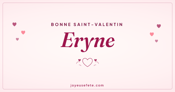 Image « Bonne Saint-Valentin Eryne » au format large