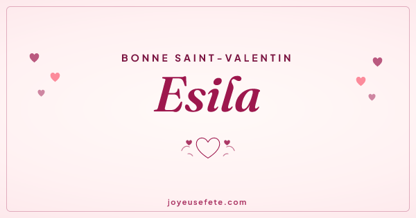 Image « Bonne Saint-Valentin Esila » au format large