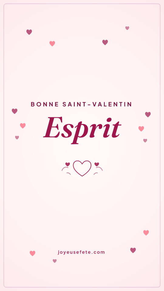 Image « Bonne Saint-Valentin Esprit » au format story