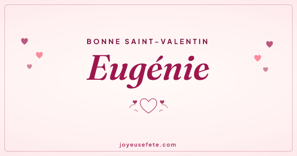 Image « Bonne Saint-Valentin Eugénie » au format large