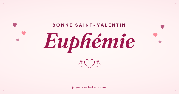 Image « Bonne Saint-Valentin Euphemie » au format large