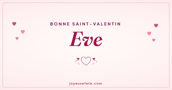 Image « Bonne Saint-Valentin Eve » au format large