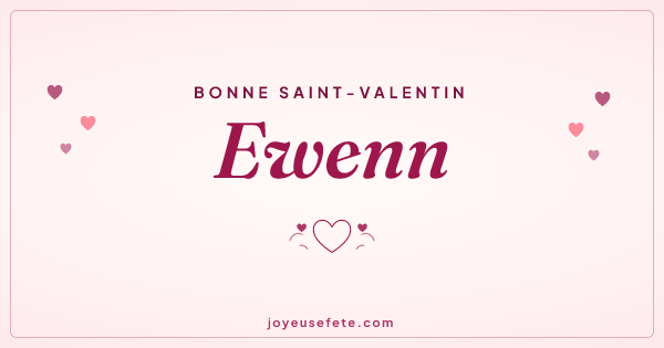 Image « Bonne Saint-Valentin Ewenn » au format large