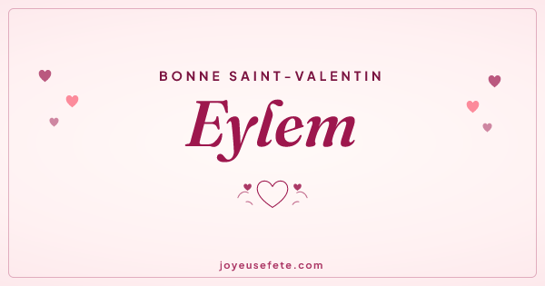 Image « Bonne Saint-Valentin Eylem » au format large
