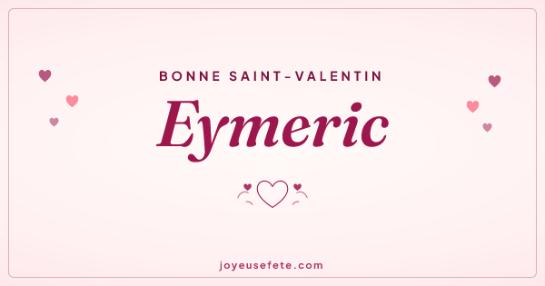 Image « Bonne Saint-Valentin Eymeric » au format large