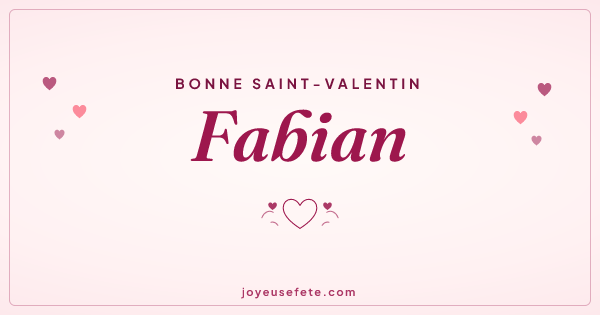 Image « Bonne Saint-Valentin Fabian » au format large