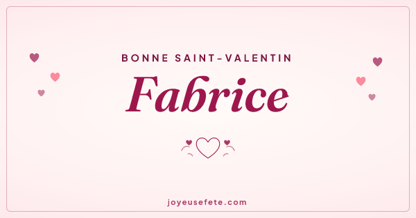 Image « Bonne Saint-Valentin Fabrice » au format large