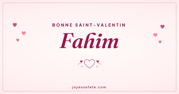 Image « Bonne Saint-Valentin Fahim » au format large