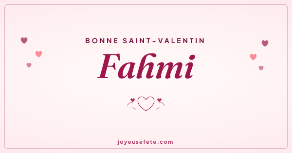 Image « Bonne Saint-Valentin Fahmi » au format large