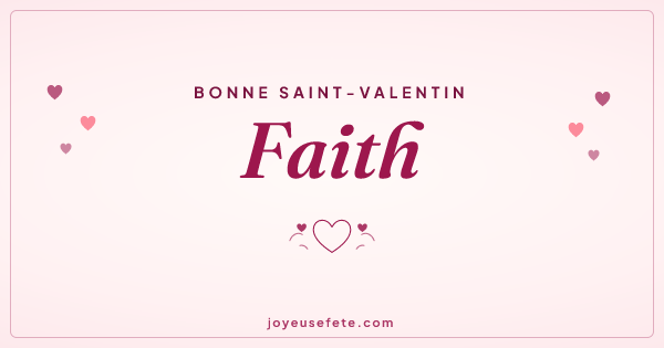 Image « Bonne Saint-Valentin Faith » au format large