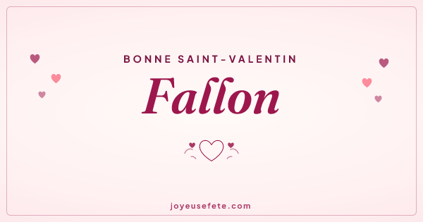 Image « Bonne Saint-Valentin Fallon » au format large