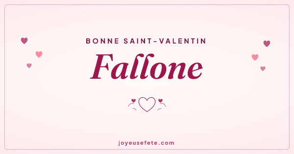 Image « Bonne Saint-Valentin Fallone » au format large