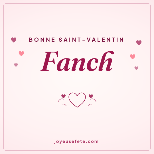 Image carrée « Bonne Saint-Valentin Fanch » pour WhatsApp
