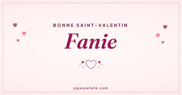 Image « Bonne Saint-Valentin Fanie » au format large