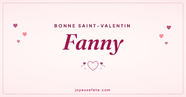 Image « Bonne Saint-Valentin Fanny » au format large