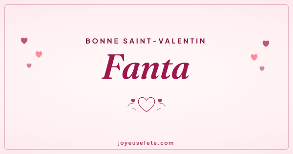 Image « Bonne Saint-Valentin Fanta » au format large