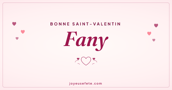 Image « Bonne Saint-Valentin Fany » au format large