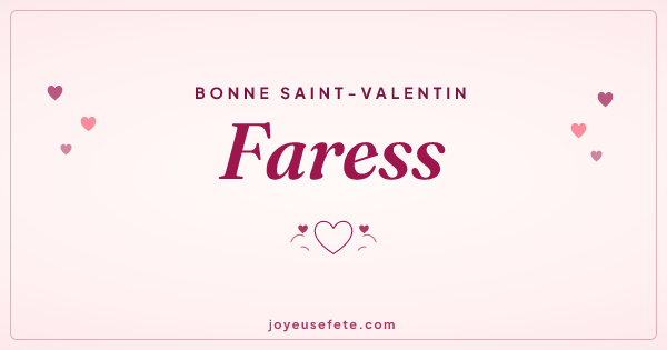 Image « Bonne Saint-Valentin Faress » au format large