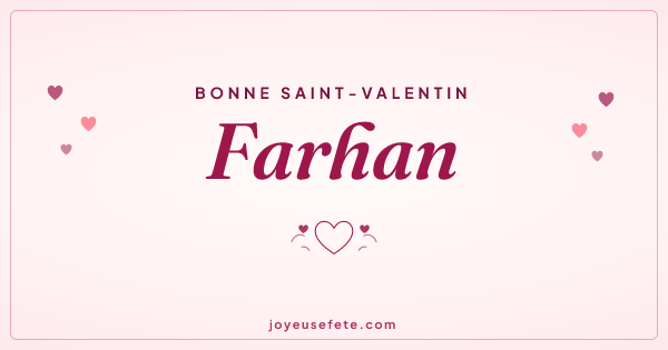 Image « Bonne Saint-Valentin Farhan » au format large