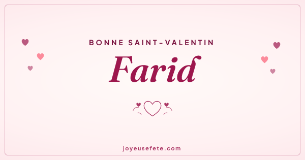 Image « Bonne Saint-Valentin Farid » au format large