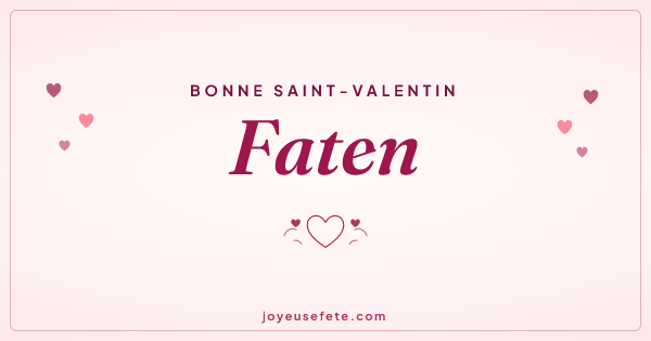 Image « Bonne Saint-Valentin Faten » au format large