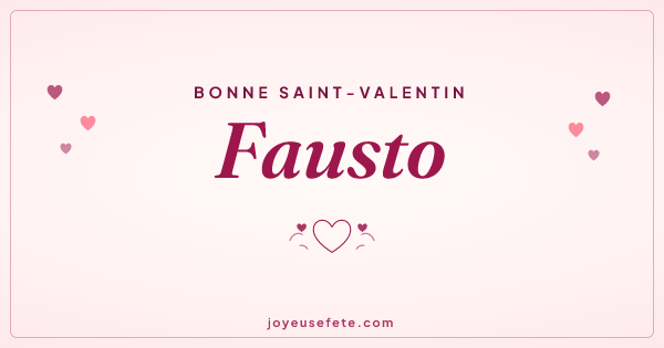 Image « Bonne Saint-Valentin Fausto » au format large