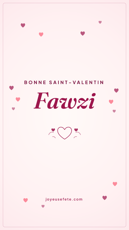 Image « Bonne Saint-Valentin Fawzi » au format story