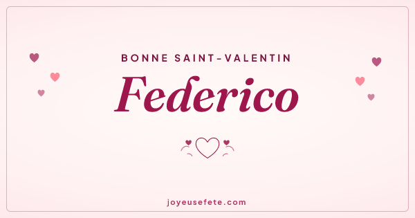 Image « Bonne Saint-Valentin Federico » au format large