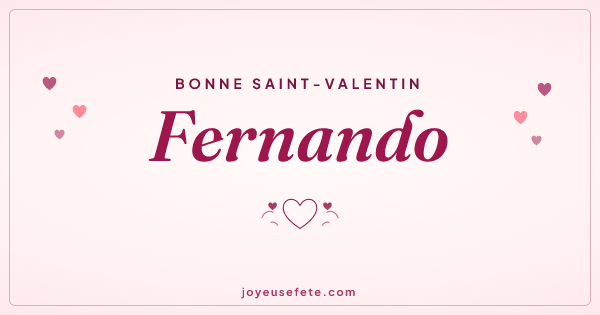 Image « Bonne Saint-Valentin Fernando » au format large