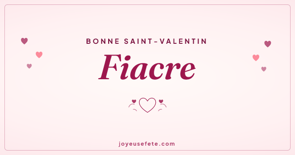 Image « Bonne Saint-Valentin Fiacre » au format large