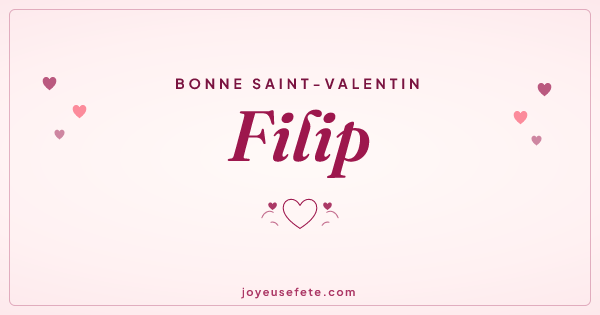 Image « Bonne Saint-Valentin Filip » au format large