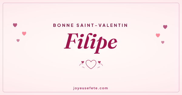Image « Bonne Saint-Valentin Filipe » au format large
