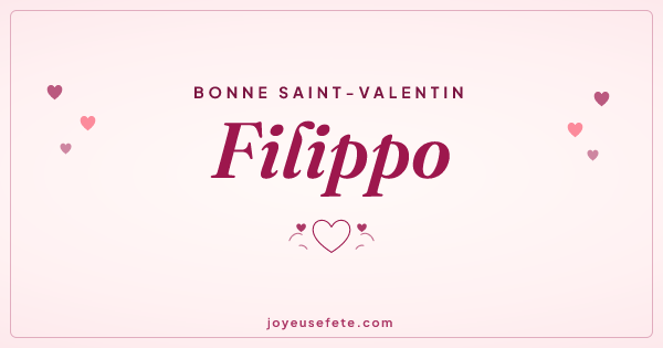 Image « Bonne Saint-Valentin Filippo » au format large