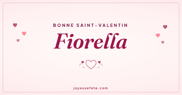 Image « Bonne Saint-Valentin Fiorella » au format large