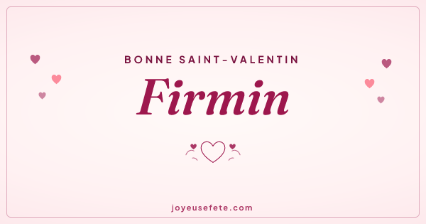 Image « Bonne Saint-Valentin Firmin » au format large