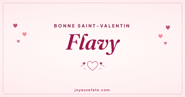 Image « Bonne Saint-Valentin Flavy » au format large