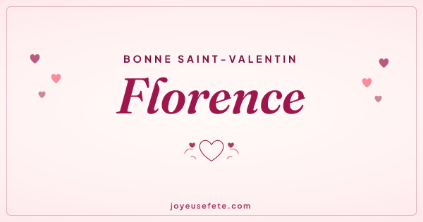 Image « Bonne Saint-Valentin Florence » au format large