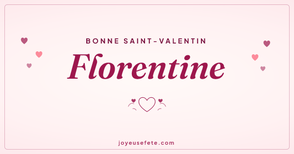 Image « Bonne Saint-Valentin Florentine » au format large