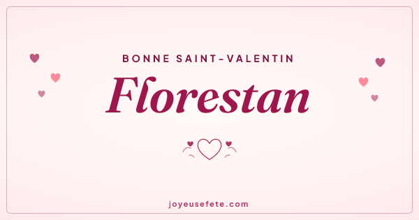 Image « Bonne Saint-Valentin Florestan » au format large